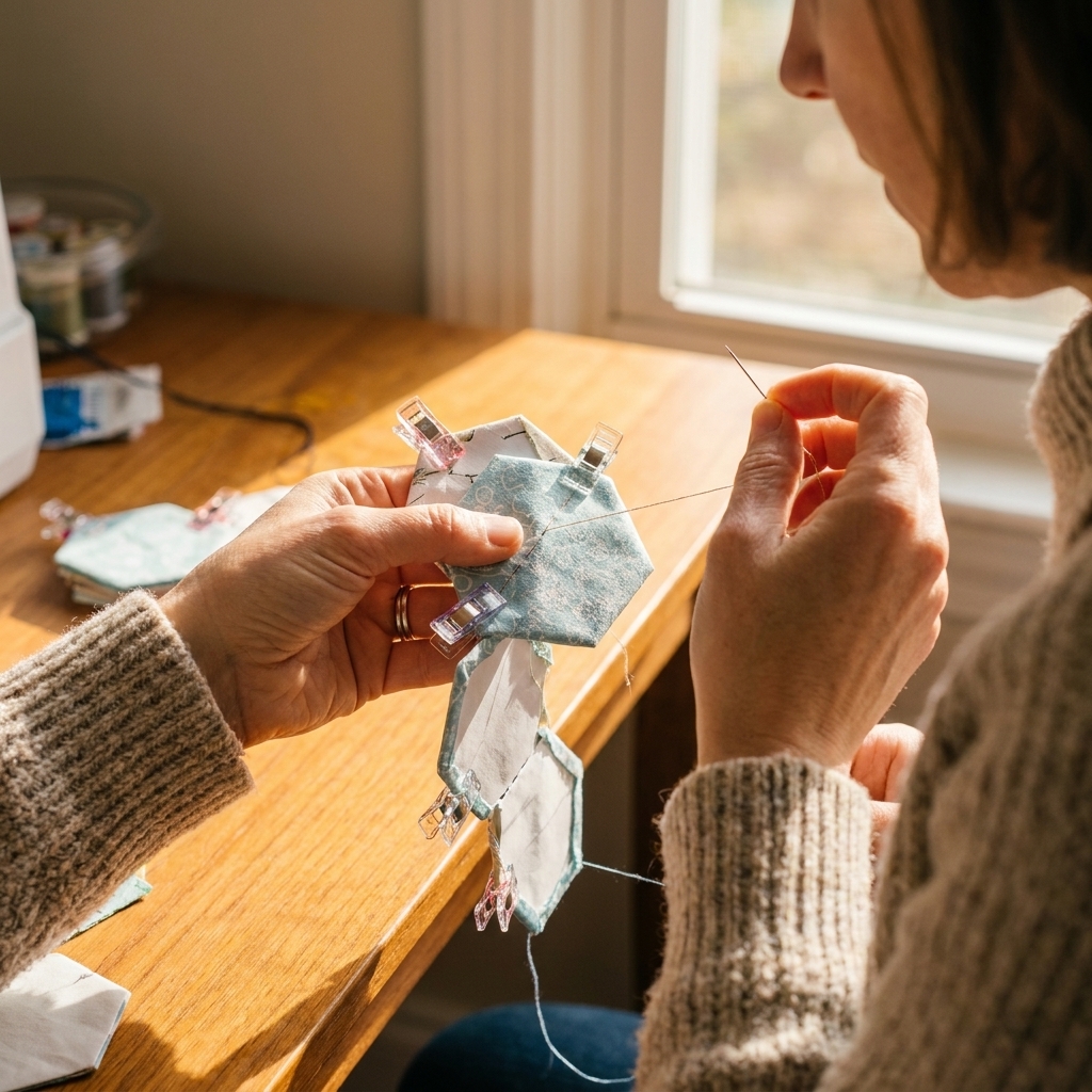 English Paper Piecing for Beginners: Hexagons on the Go