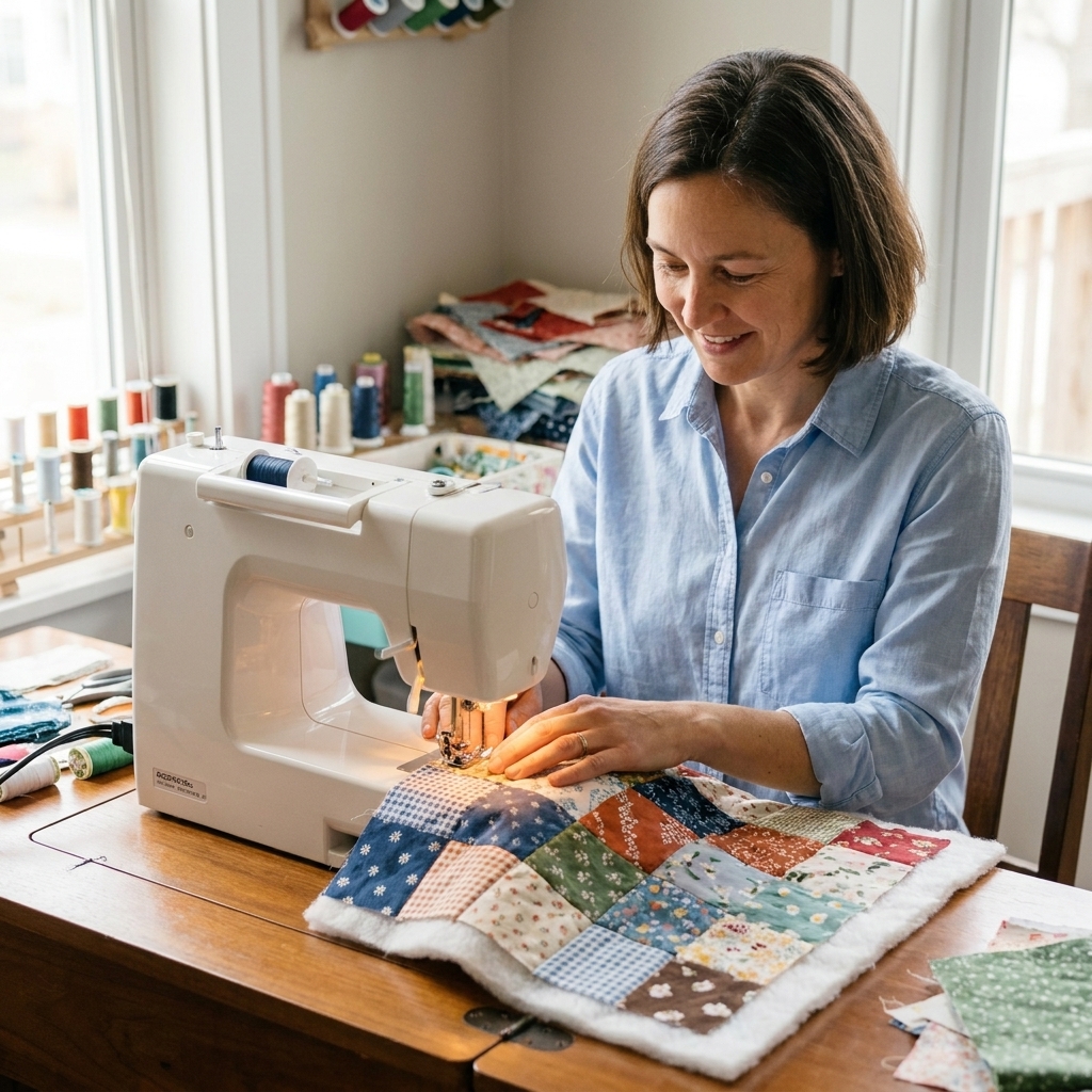Quilt As You Go on a Standard Machine