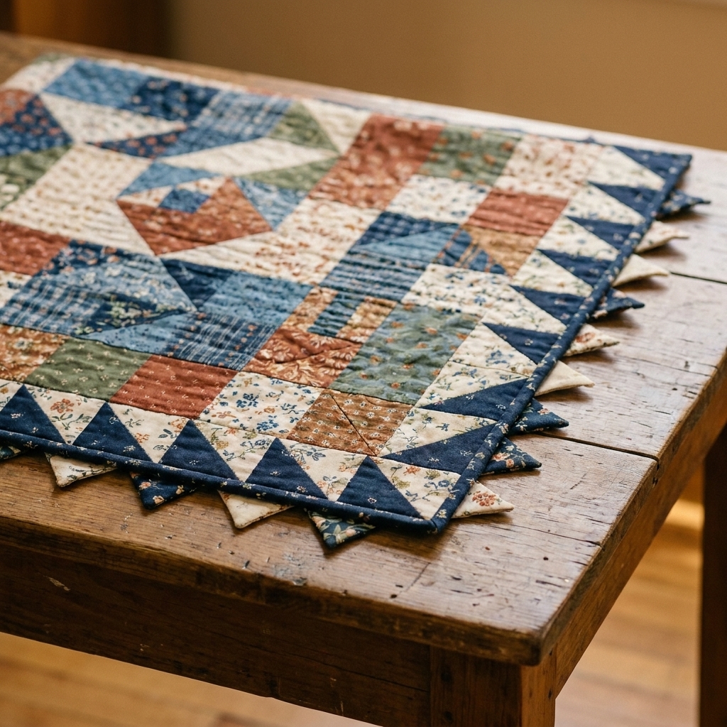 Prairie Point Quilt Finish (No Binding Needed)
