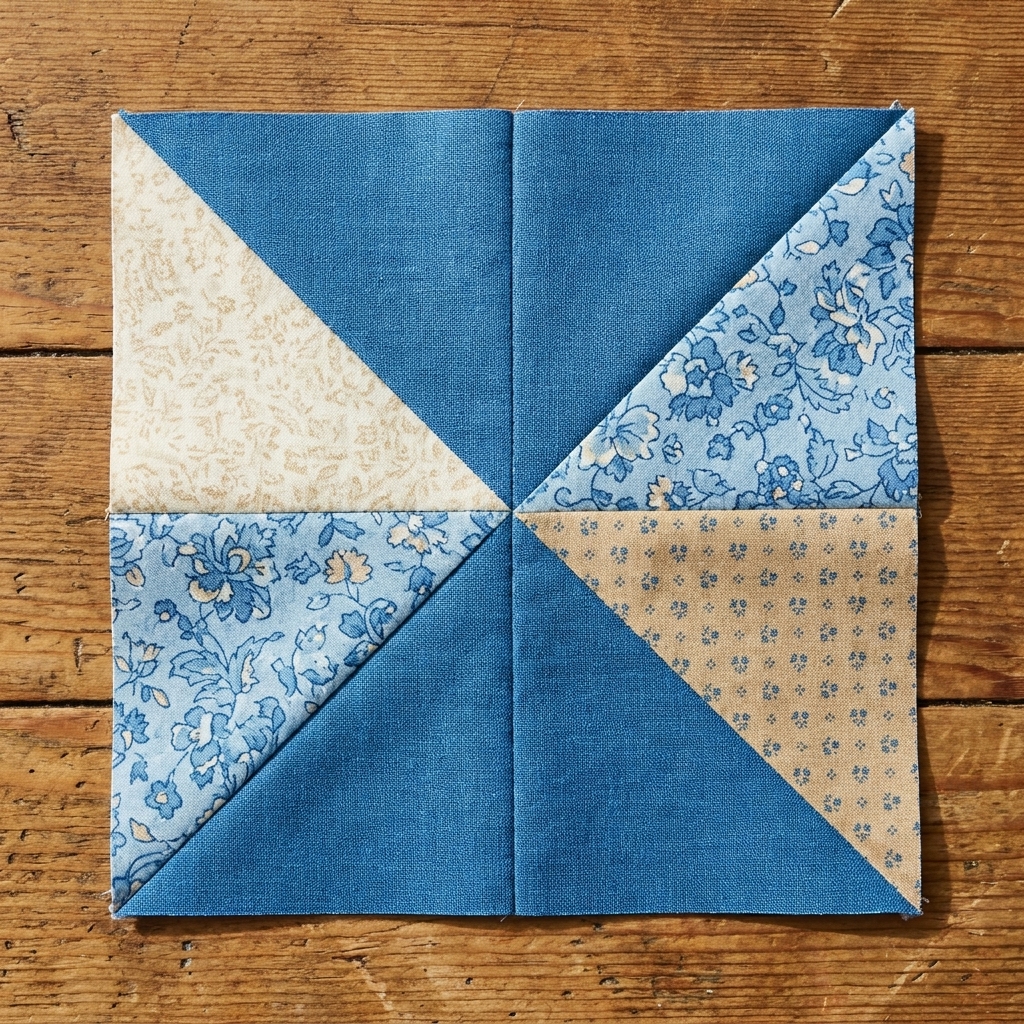 Hourglass Quilt Block Tutorial: Two Ways to Make Quarter Square Triangles